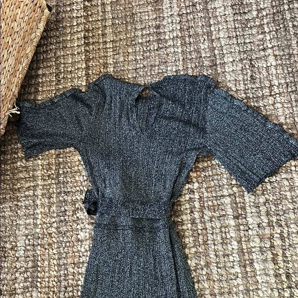 NEW ATM Black Silver Sparkly Full Length Size Petite